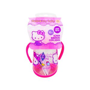 Biberón de Plástico con Asas Hello Kitty - Frasco 10 OZ