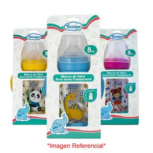 Biberón de Vidrio Tuinies Decorado - Frasco 8 OZ