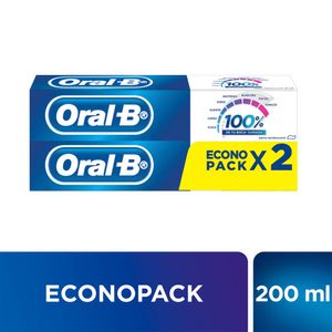 Crema Dental Oral-B 100% Menta Refrescante - Pack 2 UN