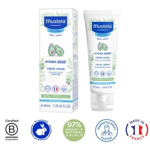 Crema Facial Hydra Bebé Mustela - Frasco 40 ML