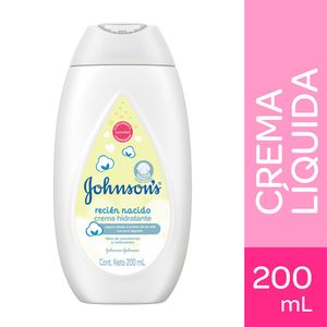 Crema Hidrantante Johnson's Baby Recién Nacido - Frasco 200 ML