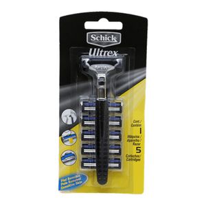 Máquina de Afeitar Schick Ultrex Con Repuestos - Blister 5 UN