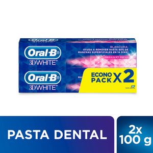 Pack Crema Dental Oral-B 3D White Brilliant Fresh - Pack 2 UN