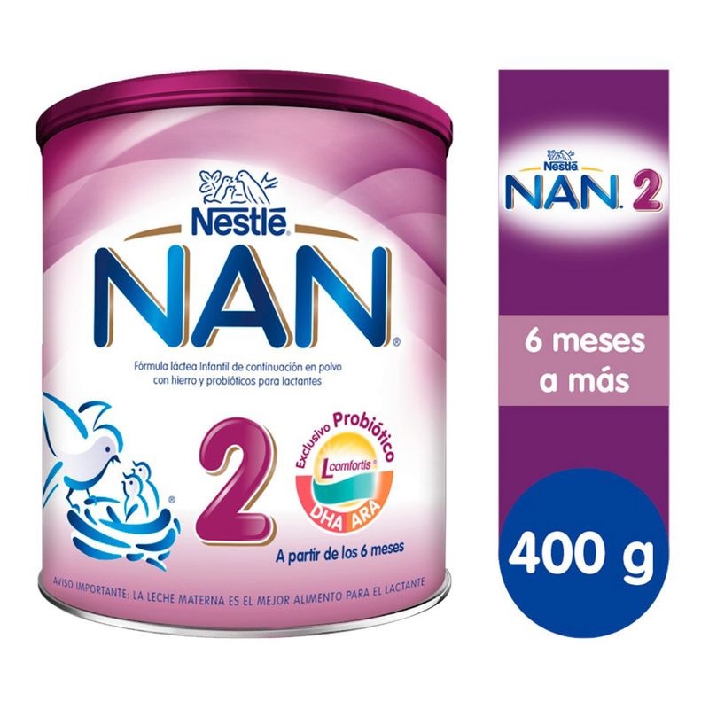 Nan 2 Fórmula Láctea Infantil - Lata 400 G