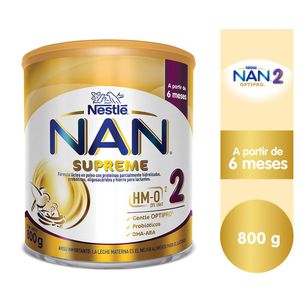NAN® 2 SUPREME® Fórmula Láctea en Polvo - Lata 800 G