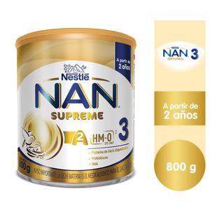 NAN® 3 SUPREME® Fórmula Láctea en Polvo - Lata 800 G