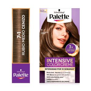 Tinte Kit Color Creme Palette 7-1 Rubio Medio Cenizo - Kit 1 UN
