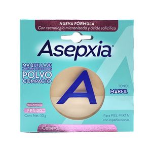 Maquillaje en Polvo Anti-Imperfecciones Asepxia Tono Beige Claro - 10 G