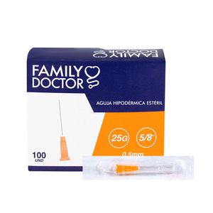 Aguja Hipodérmica estéril  FD 25G 5/8  x 0.5mm