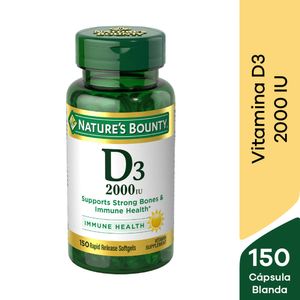 D3 50 mcg (2000 IU) Cápsula blanda