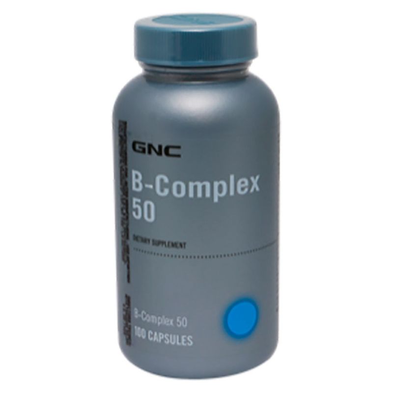 GNC B-Complex 50 Mg Cápsula. - Frasco 100 UN - Real Plaza