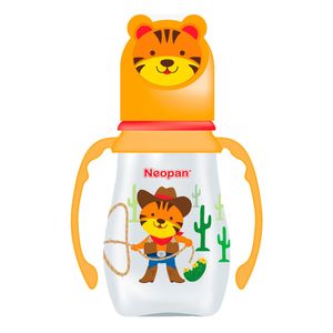 Biberón de Plástico Regular Clásico Neopan con Asas - Frasco 5 OZ