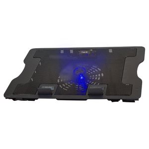 Cooler para laptop Havit F2077 con luces, máx. 17", 2 puertos usb, 6 ventiladores, 5 niveles de altura