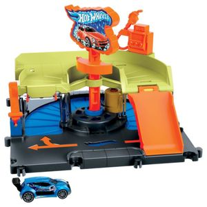 Set De Juego Hotwheels Autolavado De La Ciudad Hdr27