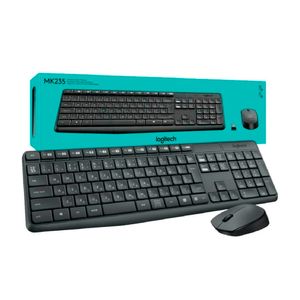 Teclado Logitech y Mouse MK235 Wireless USB SP BLACK