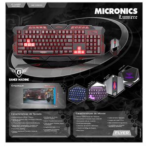 Kit Gamer Lumiere Teclado y Mouse