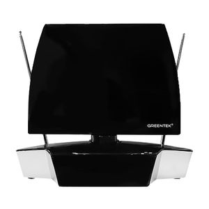 Antena digital para interiores Greentek señal uhf, vhf, fm, hdtv