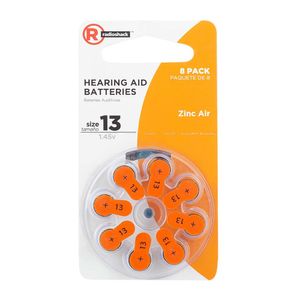 Pilas auditivas Radioshack tamaño 13 x8