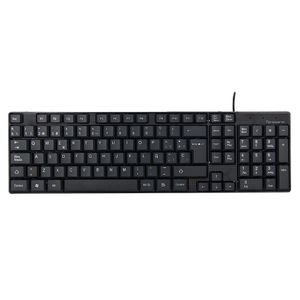Teclado alámbrico Teraware membrana, conexión usb, teclado numérico, negro