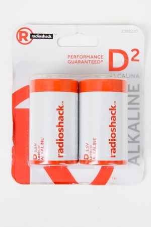 Pilas alcalinas Radioshack tipo D x2