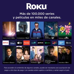 Convertidor a smart TV Roku Express HD + control remoto + cable hdmi alta velocidad