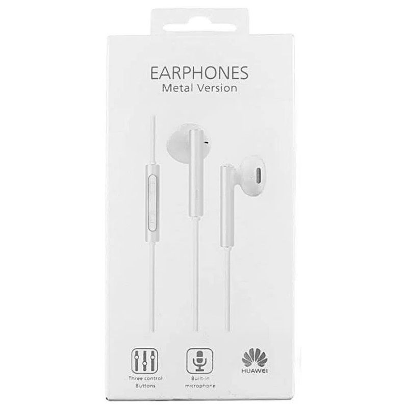 Audifonos huawei am116 2025 alámbrico blanco metal