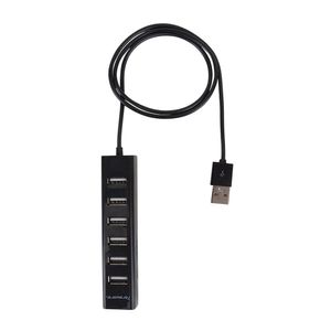Hub Teraware conector usb a 7 puertos usb 2.0, negro