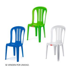 Silla de Plástico Polinplast  Gala De Luxe - 3 Colores Aleatorio | Venta por unidad