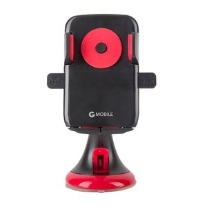 Soporte de celular para auto G Mobile one touch, rojo y negro