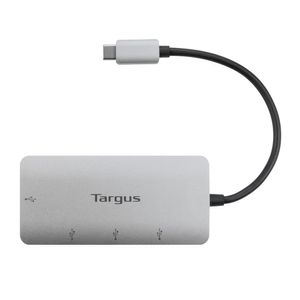 Hub Targus ACH226BT conector usb tipo C a 4 puertos usb, gris