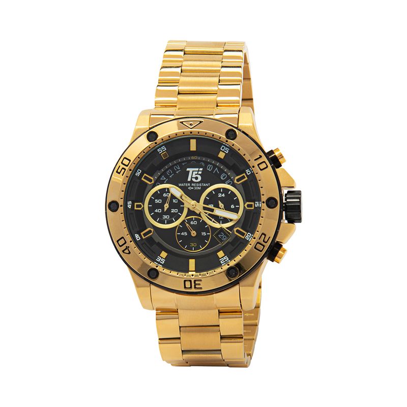 Reloj T5 H3783G Acu tico Cron grafo Color Oro 797009