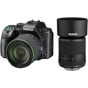 Cámara Pentax K-70 DSLR con lente de 18-135 mm y kit de lentes de 55-300 mm f/4.5-6.3 ED PLM WR RE