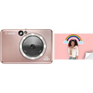 Cámara instantánea/impresora Canon IVY CLIQ+2 con kit de 20 hojas de papel (oro rosa)