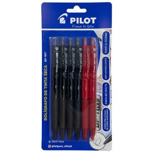 Bolígrafo PILOT BP1RT Negro y Rojo