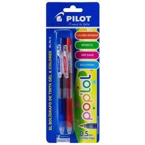 Bolígrafo PILOT Pop Lol BL-PL-5 Blíster 2un