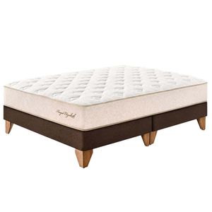 Cama Box Tarima Europea PARAISO Royal Elizabeth Chocolate King +2 Almohadas Viscoelásticas + Protector