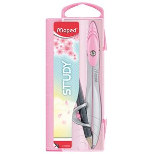 Compás MAPED Study Pastel Rosado/Celeste/Morado Surtido