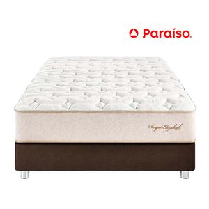 Cama Box Tarima PARAISO Royal Elizabeth Chocolate King +2 Almohadas Viscoelásticas + Protector