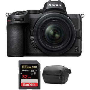 Cámara sin espejo Nikon Z5 con lente de 24-50 mm y kit de accesorios