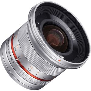 Lente Samyang 12mm f/2.0 NCS CS para Fujifilm X-Mount (Plata)