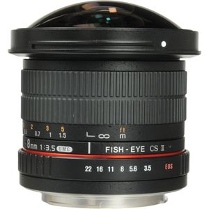 Lente Ojo de Pez con Capa Extraíble para Canon Samyang 8mm F / 3.5 HD