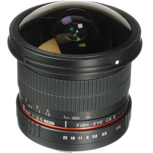 Lente Ojo de Pez con Capa Extraíble para Canon Samyang 8mm F / 3.5 HD