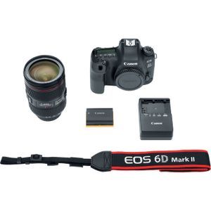 Cámara DSLR Canon EOS 6D Mark II con lente 24-105 mm f/4L II