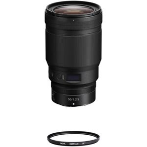 Lente Nikon NIKKOR Z 50mm f/1.2 S con kit de filtro UV