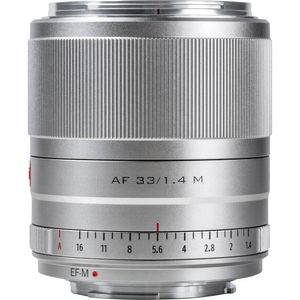 Lente Viltrox AF 33mm f/1.4 M para Canon EF-M (Plata)