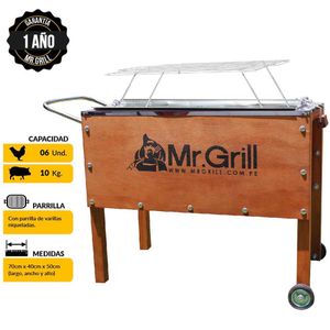 Caja China Mediana con Parrilla MR. GRILL  + Funda