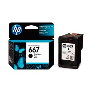 Cartucho de tinta HP 667 Original Negro