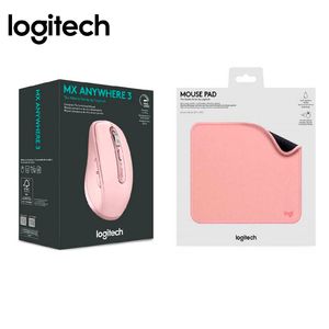 Mouse Logitech MX Anywhere 3 Rose + Pad Mouse Antisalpicaduras