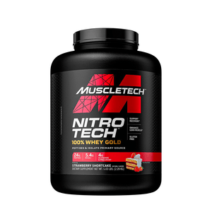 Nitro tech Whey Gold Strawberry Shortcake 5LB Muscletech