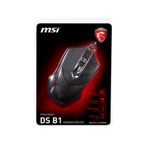 Mouse Gamer MSI Interceptor DS B1Lighting Optical 1600 DPI Black